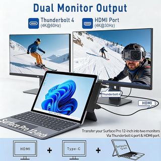 Base Surface Pro 12 2025 Thunderbolt 4 USB