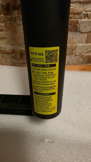 Horquilla 29" Suspensión Bicicleta Negra