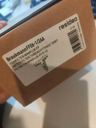 Filtro agua 100 micras malla inoxidable Resideo