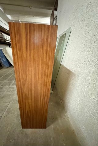 Aparador Vitrina Vintage Madera y Cristal