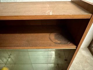 Aparador Vitrina Vintage Madera y Cristal