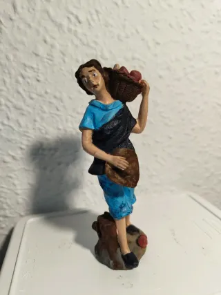 Figura pastor Belén con cesta