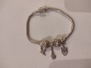 Pulsera Virgen del Rocío Plata