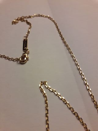 Collar y pulsera trébol nácar dorado