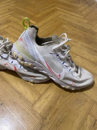 Nike React element 55 talla 45 Multicolor/Blanco