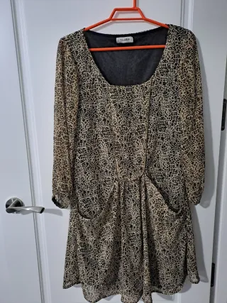 Vestido estampado leopardo Pull&Bear Talla S.