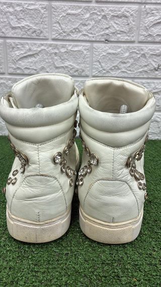 Scarpe donna bianche con strass