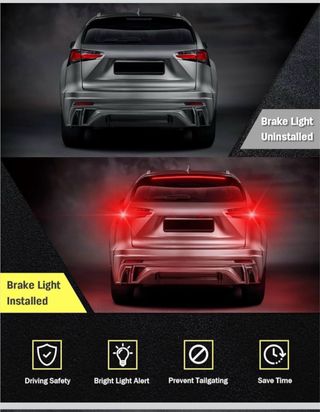 Striscia LED posteriore rossa