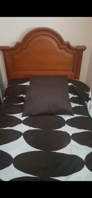 Cabecero y pie de cama madera pino 90cm