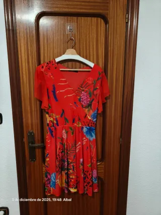 Vestido Desigual Gasa Estampado