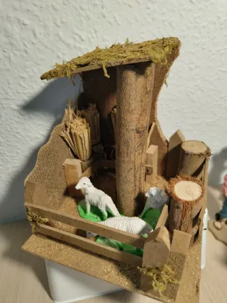 Corral para Belén con Ovejas