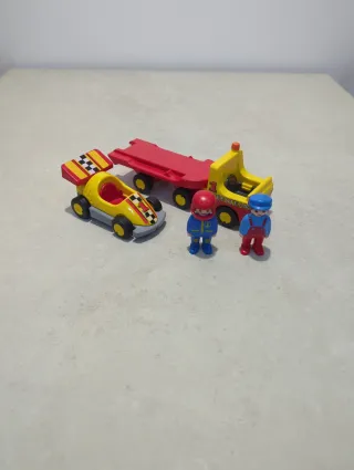 Playmobil Coche Carreras con Remolque