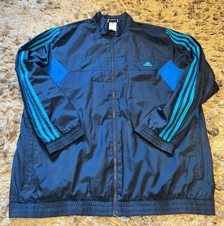Chaqueta Adidas con cremallera azul
