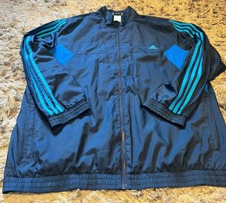 Chaqueta Adidas con cremallera azul