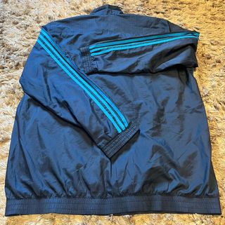 Chaqueta Adidas con cremallera azul