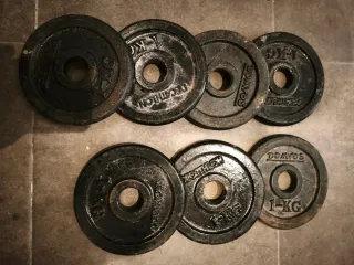 7 Discos de Pesas 1kg