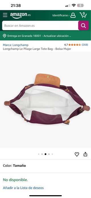 Bolso Longchamp Le Pliage L.