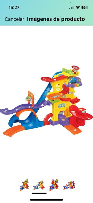 Circuito de coches Vtech, incluye 4 coches ...