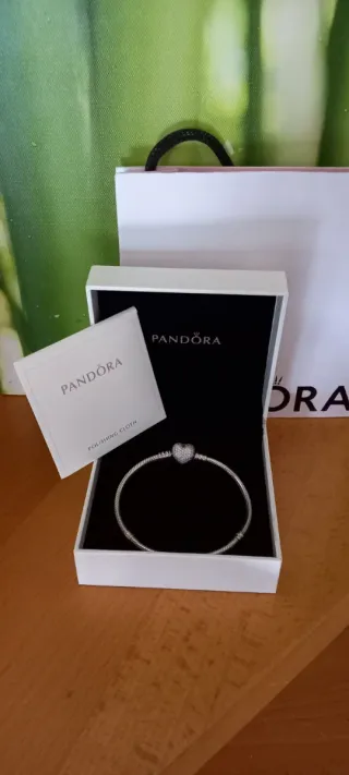 Pulsera Pandora Corazón Plata