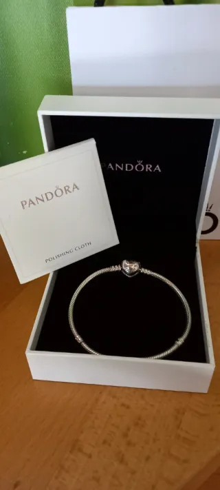 Pulsera Pandora Corazón Plata