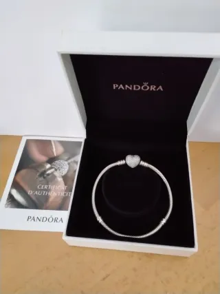 Pulsera Pandora Corazón Plata