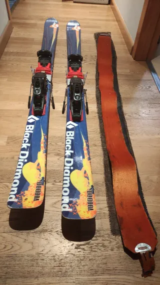 Esquis travesia, pieles y cuchillas