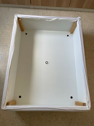 Pouf appoggiapiedi IKEA bianco