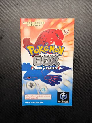 Manual Pokémon Box Rubí y Zafiro Gamecube