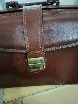 Borsa in pelle Bruin Bear marrone intramontabile