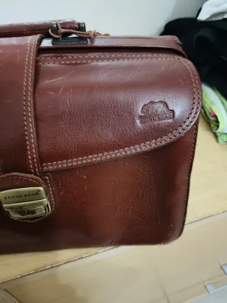 Borsa in pelle Bruin Bear marrone intramontabile