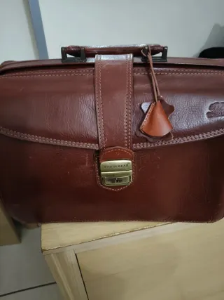 Borsa in pelle Bruin Bear marrone intramontabile