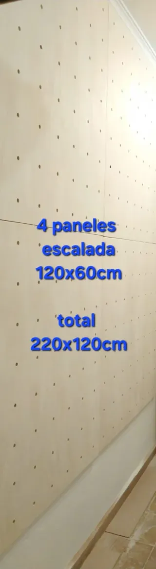4 Paneles Escalada 120x60cm Total 220x120cm