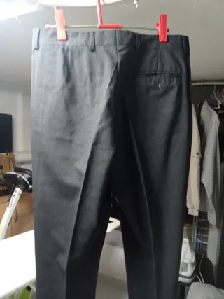 Pantalón de vestir gris hombre