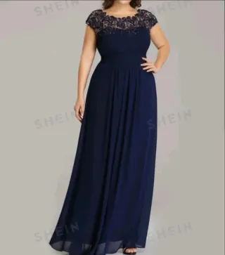 Vestido fiesta azul talla L