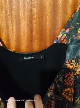 Vestido gasa estampado Desigual