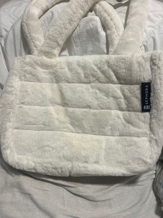 Bolso de peluche blanco Sephora