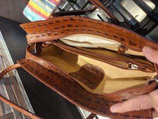 Borsa donna effetto coccodrillo