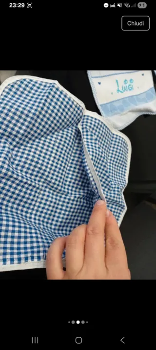 Set neonato ricamato a mano Luigi