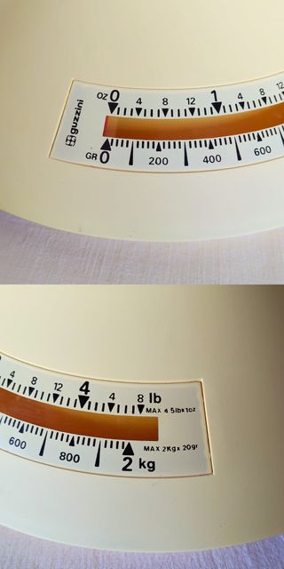 Guzzini bilancia da cucina Dolly, vintage design
