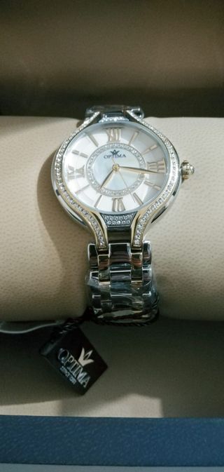 Orologio Donna Optima Zirconi Nuovo 2 Anni Garanzi