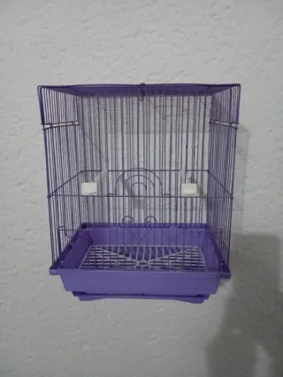 Jaula para canarios morada