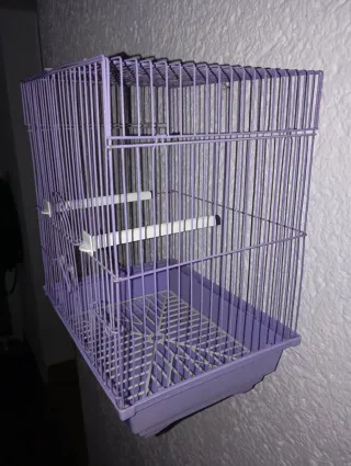 Jaula para canarios morada