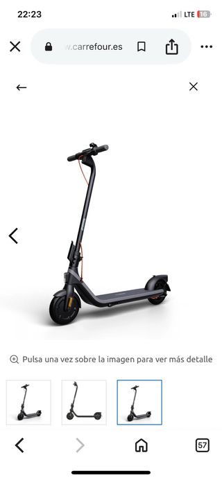Patinete Eléctrico Segway E2E Negro 8.1