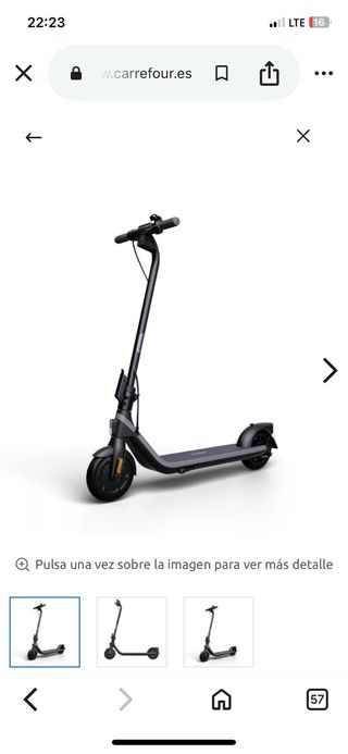 Patinete Eléctrico Segway E2E Negro 8.1
