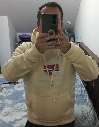 Sudadera NORWAY Fjorde Mountain Beige