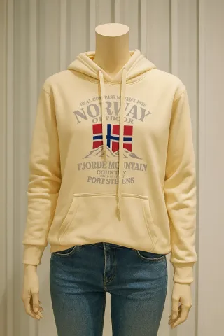 Sudadera NORWAY Fjorde Mountain Beige