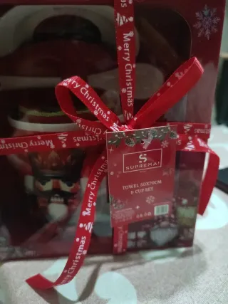 Set Tazza e Strofinaccio Natale Suprema