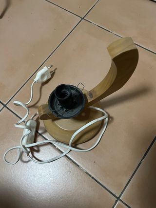 Soporte bombilla H14 madera