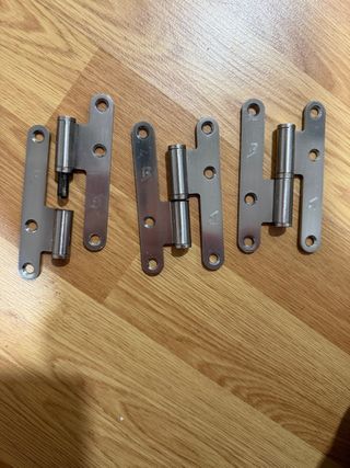 3 Bisagras de Puerta Usadas