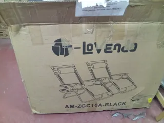 Silla Plegable Negra con Bandeja 50€ Unidad